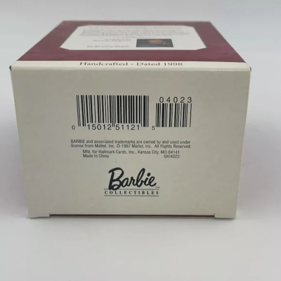 Hallmark Keepsake Holiday Barbie 1998 Ornament - Picture 3 of 5